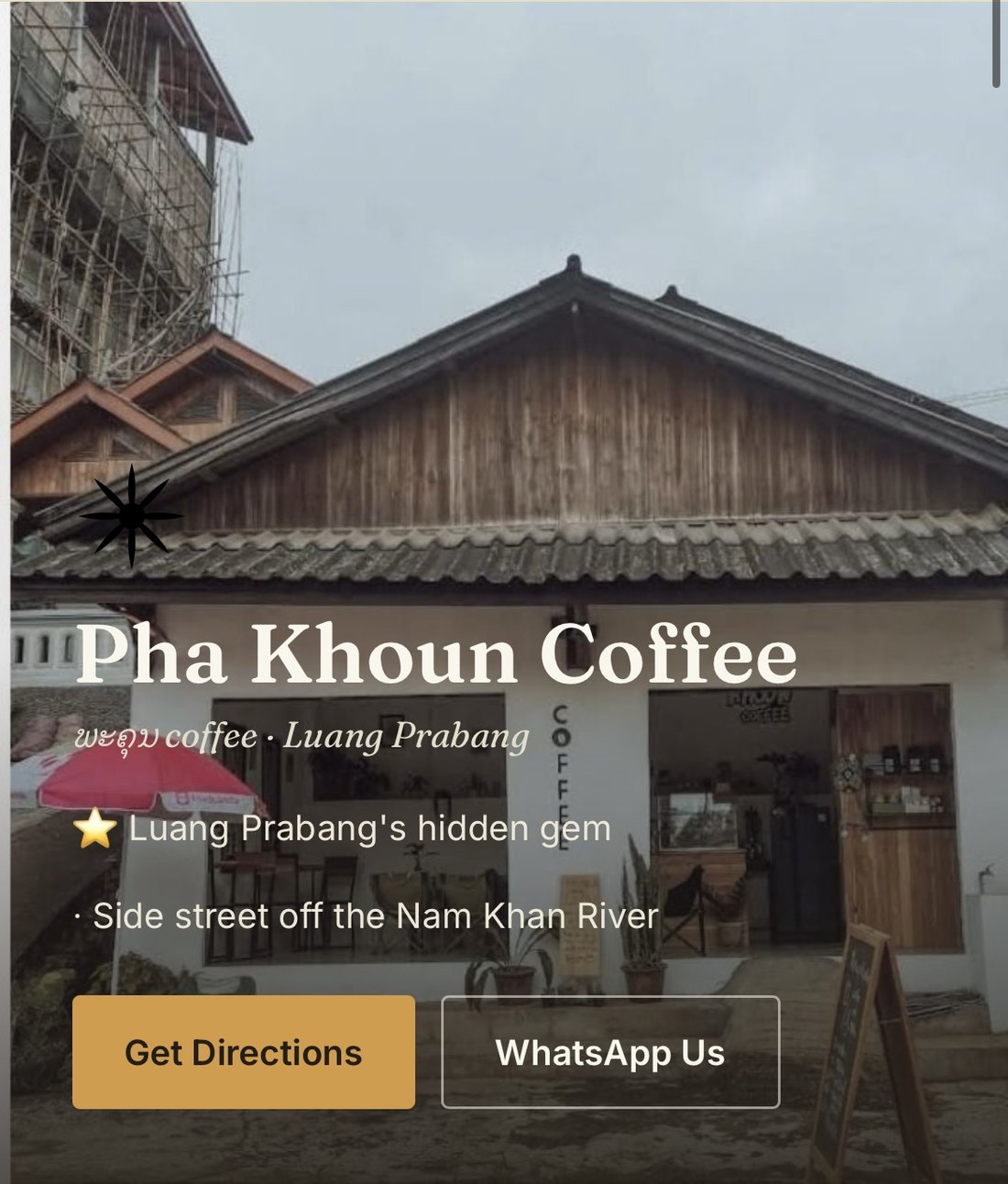 Phakoun Coffee — Luang Prabang, Laos